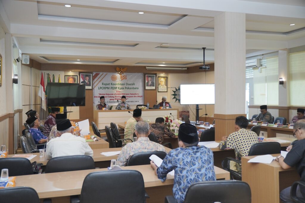 Rapat Koordinasi Daerah LPCRPM PDM Pekanbaru Bahas Penguatan Perserikatan dan Dakwah