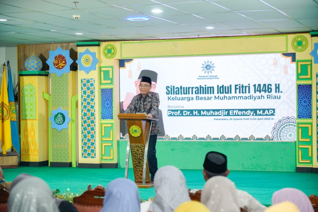 Silaturahim Syawal Bersama Prof. Muhadjir Effendy, Muhammadiyah Riau Perkuat Konsolidasi Organisasi